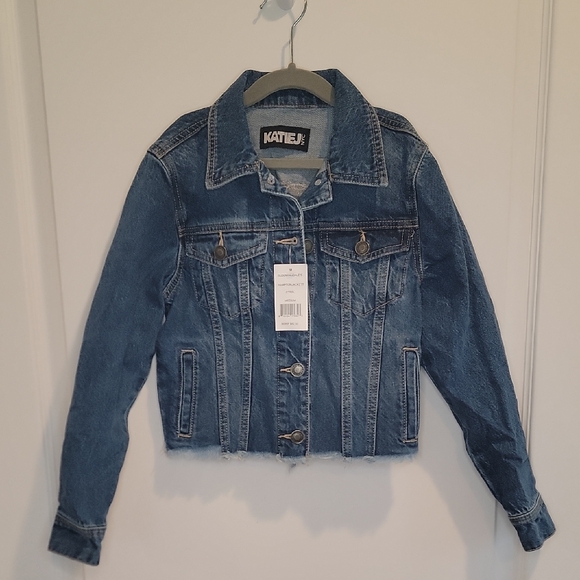 KatieJ NYC Blue Denim Jacket Girls Size Medium